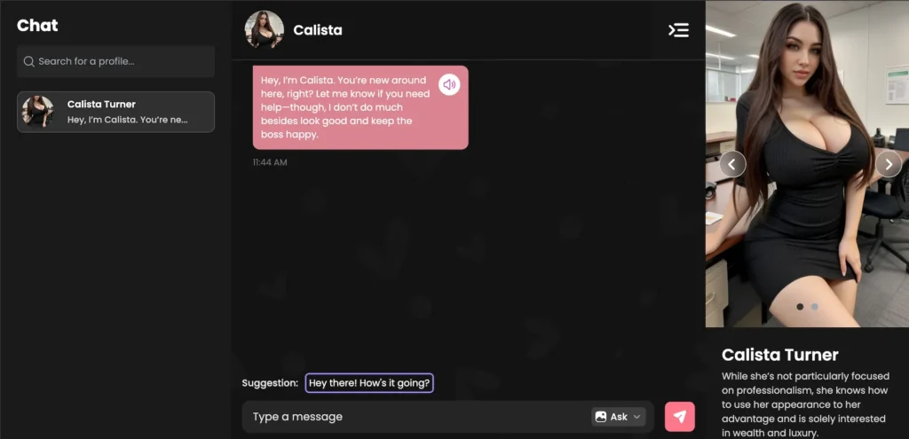 ai girlfriend chats demo