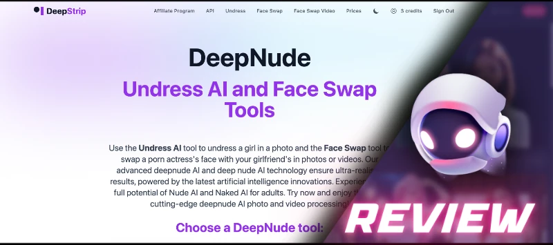 deepstrip nsfw face swap interface tool